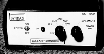 Photograph of the new UC-1000 front panel
